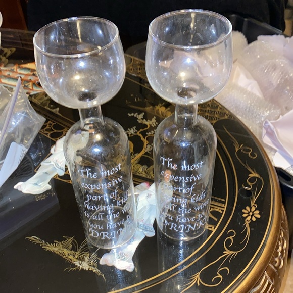 Wine glass “The most expensive part of having kids is all the wine you have to d - Picture 3 of 3